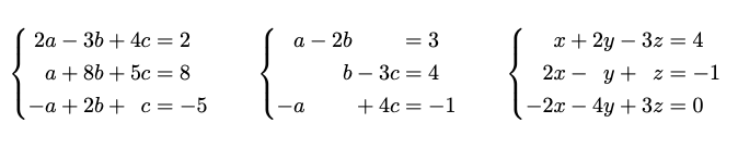 Systèmes linéaires